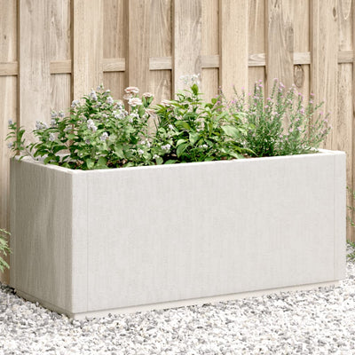 Fioriera Vidaxx 80x36x35 cm in polipropilene bianco