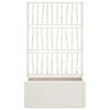 Caja de planificación Vidaxl con SLAT 80X36X140 CM Polypropene White
