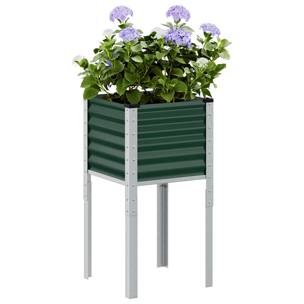 Vidaxl Planning Box 45x45x88 cm de acero verde