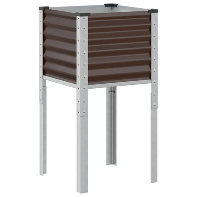 Casella di pianificazione Vidaxl 45x45x88 cm in acciaio marrone