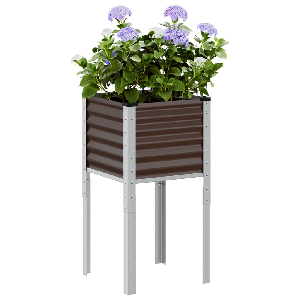 Vidaxl Planning Box 45x45x88 cm de acero marrón