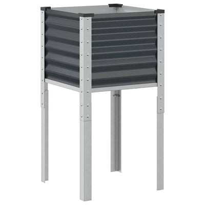 Casella di pianificazione Vidaxl 45x45x88 cm in acciaio antracite