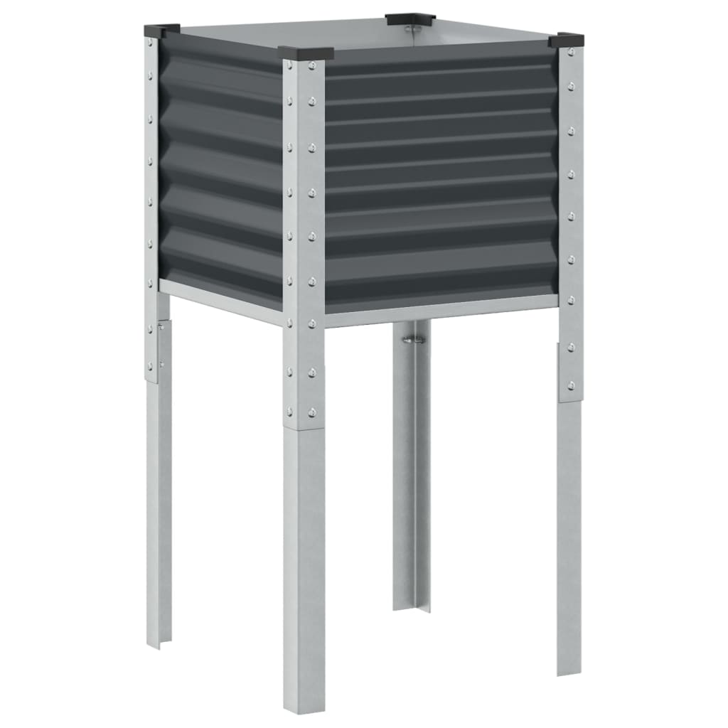 Casella di pianificazione Vidaxl 45x45x88 cm in acciaio antracite