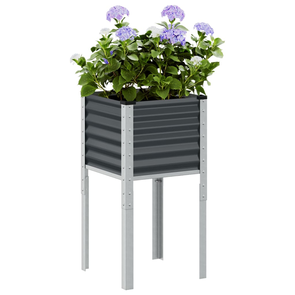 Casella di pianificazione Vidaxl 45x45x88 cm in acciaio antracite