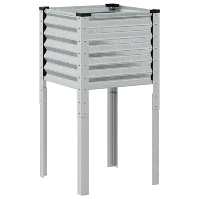 Casella di pianificazione Vidaxl 45x45x88 cm in acciaio zincato