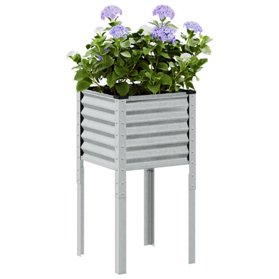 Casella di pianificazione Vidaxl 45x45x88 cm in acciaio zincato
