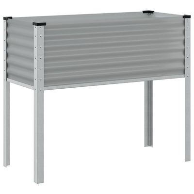 Casella di pianificazione Vidaxl 100x41x90 cm in acciaio grigio