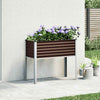 Vidaxl Planning Box 100x41x90 cm de acero marrón