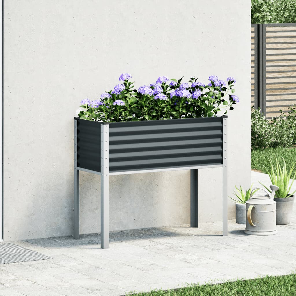 Vidaxl Planning Box 100x41x90 cm in acciaio antracite
