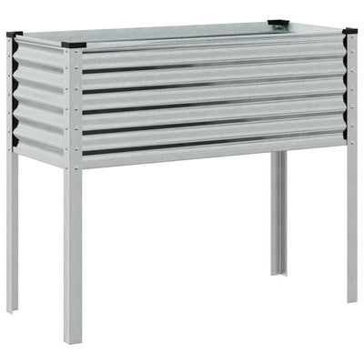 Panchina dell'impianto Vidaxl 100x41x90 cm in acciaio zincato