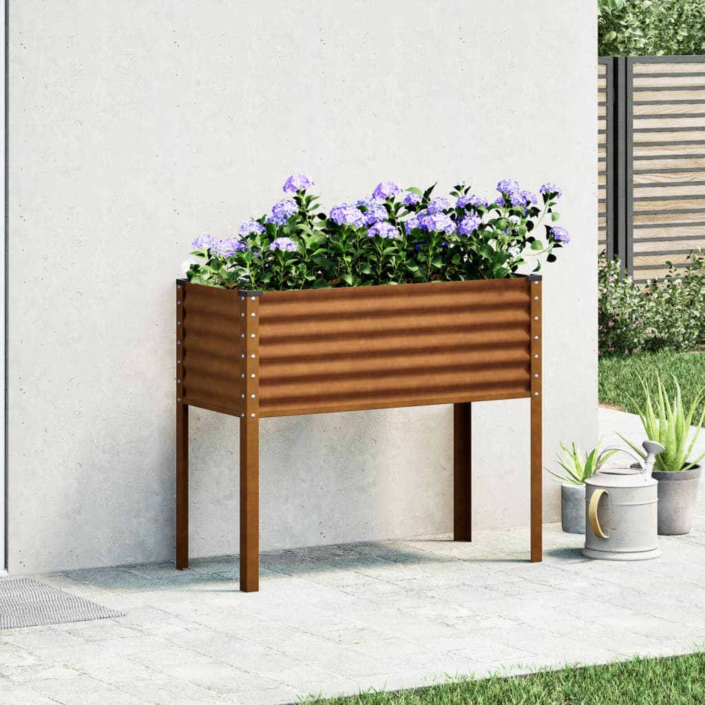 Vidaxl Planning Box 100x41x90 cm de acero meteorológico