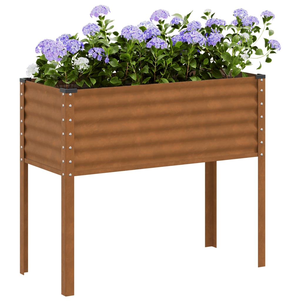 Vidaxl Planning Box 100x41x90 cm de acero meteorológico