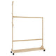 Vidaxl Relly Rack con ganchos y ruedas 100x35x157 cm de bambú