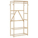 Appendiabiti Vidaxx con ripiani 80x40x175 cm bambù