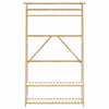 VidaXL appendiabiti con ripiani 110x40x180 cm bambù
