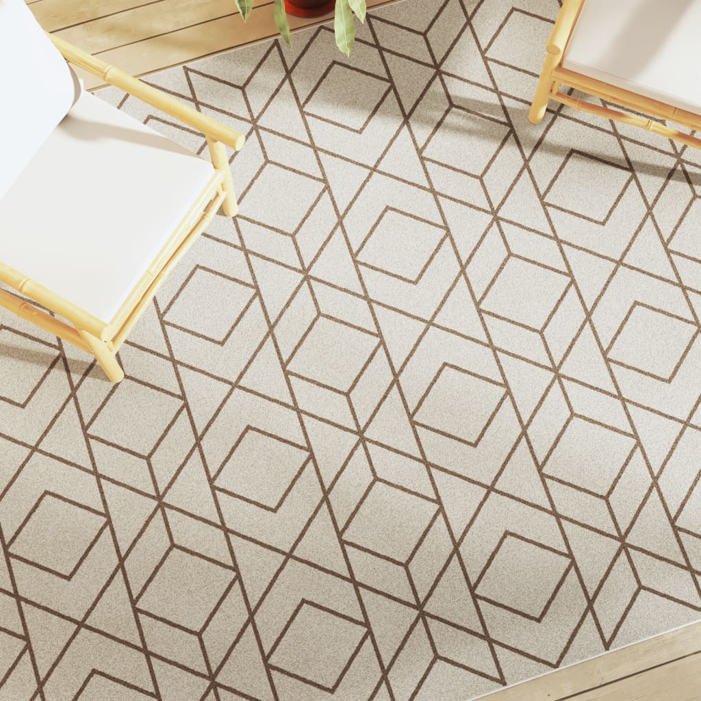 Tappeto Vidaxl per interno al di fuori di basso -pole 190x300 cm multilorato