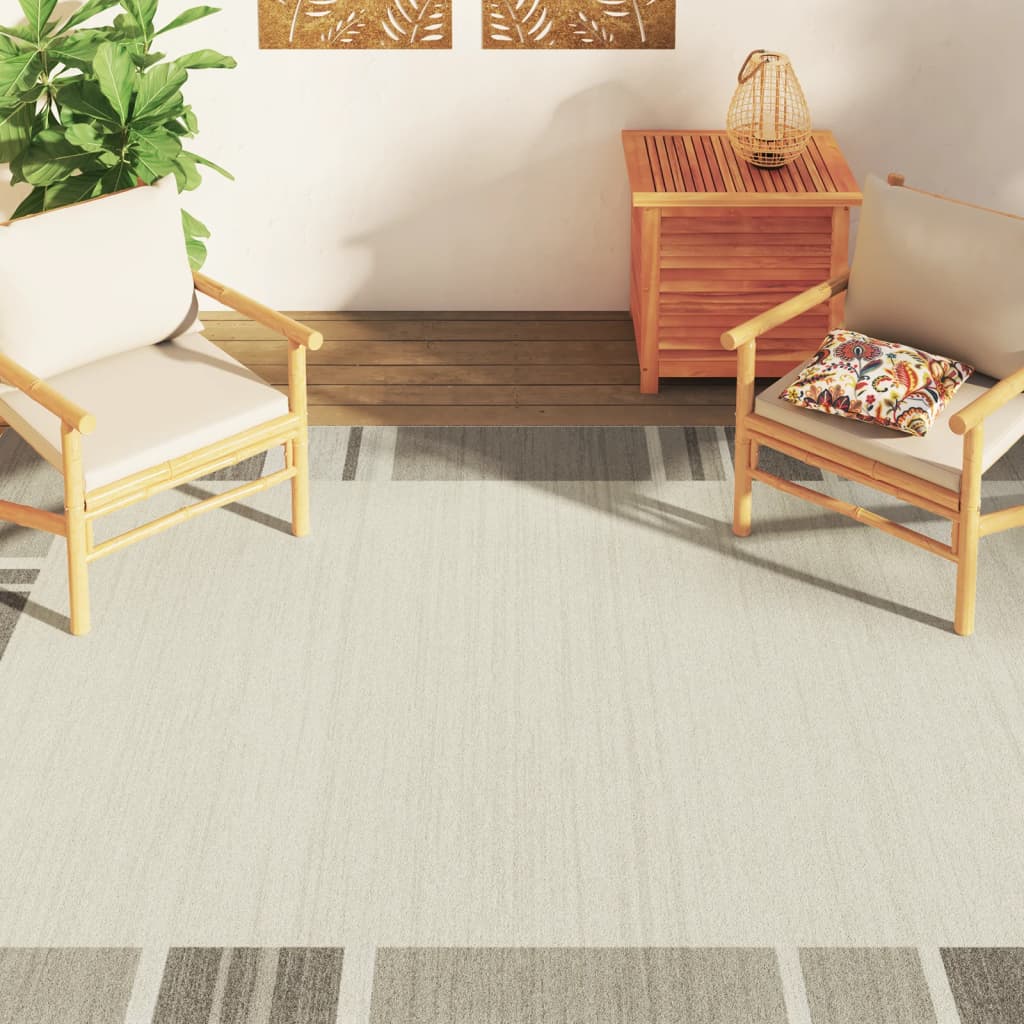 Tappeto Vidaxl per interno al di fuori di basso -pole 190x300 cm multilorato