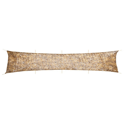 Vidaxl camouflagenet met opbergzak 844x142 cm zandkleurig