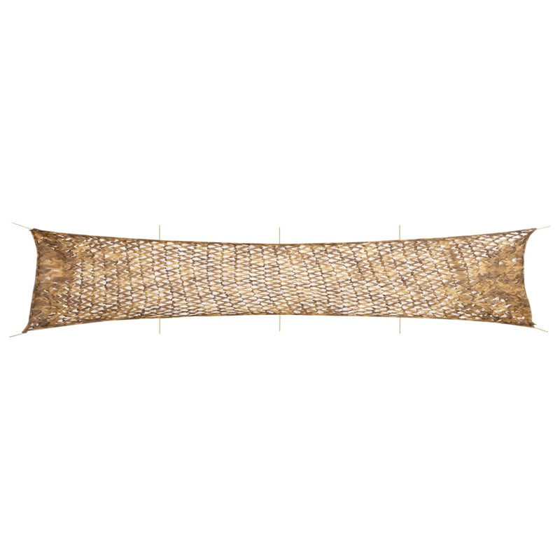 Vidaxl camouflagenet met opbergzak 844x142 cm zandkleurig