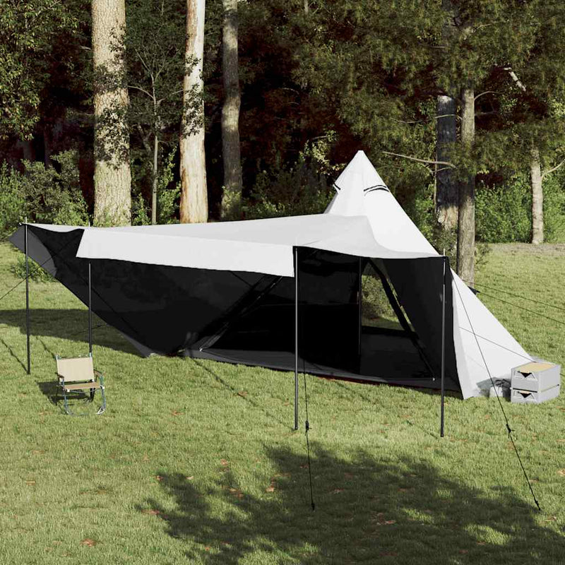 Vidaxl Tipante in tessuto impermeabilizzato per 6 persone bianco