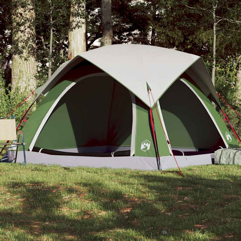 Tenda VidaXL 4 posti impermeabile verde