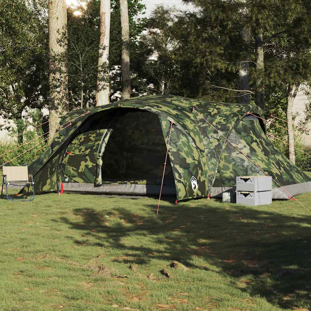 Vidaxl koepeltent 6-persoons waterdicht camouflage