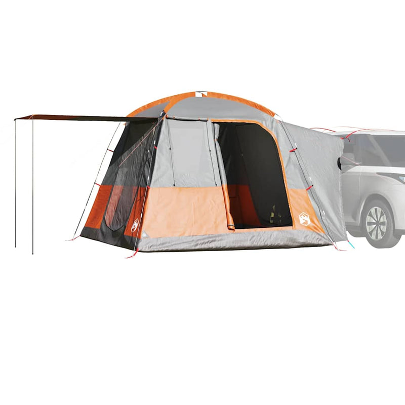 Tenda per auto VidaXL per 4 persone impermeabile grigia e arancione