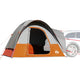 Vidaxl Autotent 4 persone impermeabili grigio e arancione