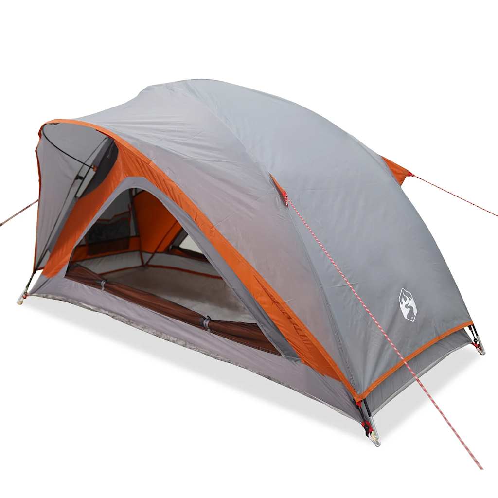 Tienda VidaXL 1 plaza impermeable gris y naranja