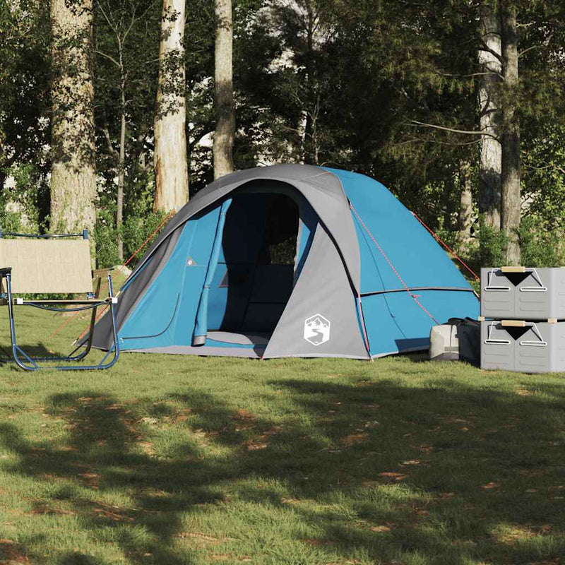 Tenda VidaXL per 4 persone impermeabile blu