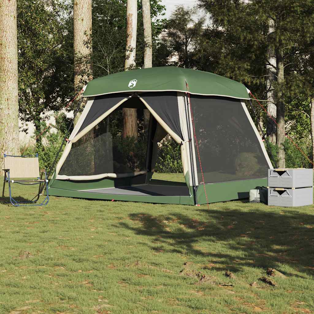 Tenda familiare VidaXL per 6 persone impermeabile verde