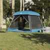 Tenda familiare VidaXL per 6 persone impermeabile blu
