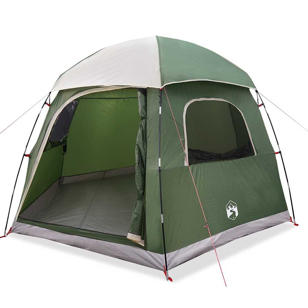 Tenda familiare VidaXL igloo 6 posti verde impermeabile