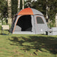 Tenda familiare Vidaxx igloo 6 persone impermeabile grigia e arancione