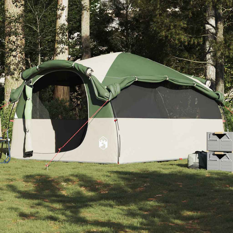 Tenda a tunnel VidaXL per 6 persone verde impermeabile
