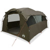 Tenda a tunnel VidaXL per 6 persone impermeabile marrone