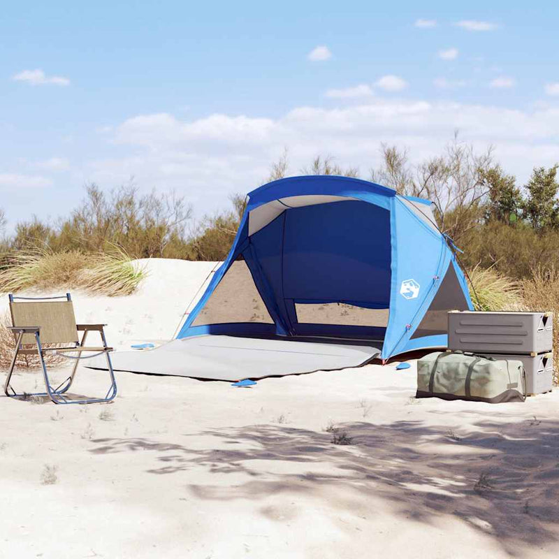 Tienda de campaña de playa VidaXL 2 personas impermeable azul celeste