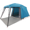 Tenda da campeggio VidaXL con cupola veranda, impermeabile per 5 persone, blu