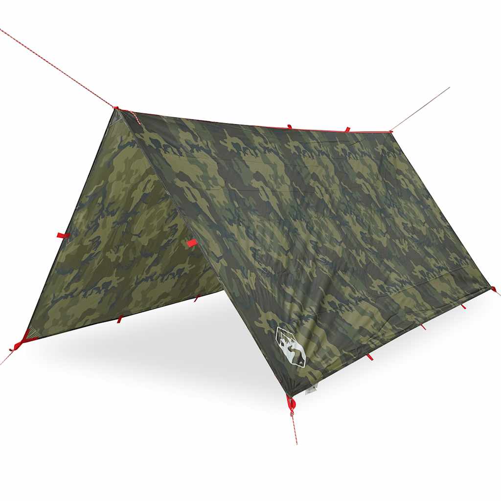 Vidaxl kampeerluifel waterdicht 306x306 cm camouflage