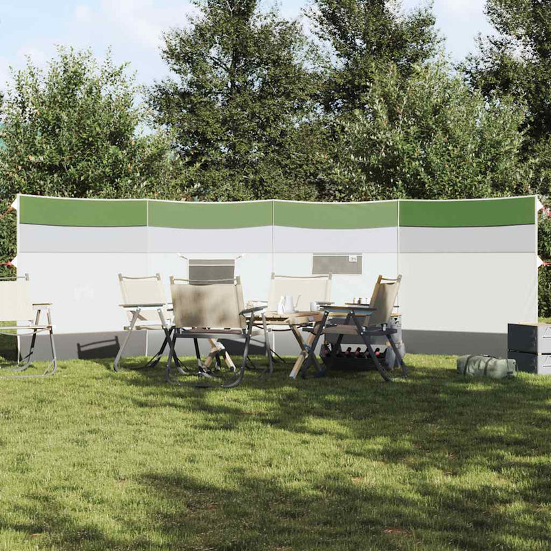 VidaXL parabrezza da campeggio impermeabile 510x153 cm verde