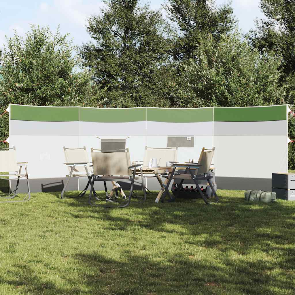 VidaXL parabrezza da campeggio impermeabile 510x153 cm verde