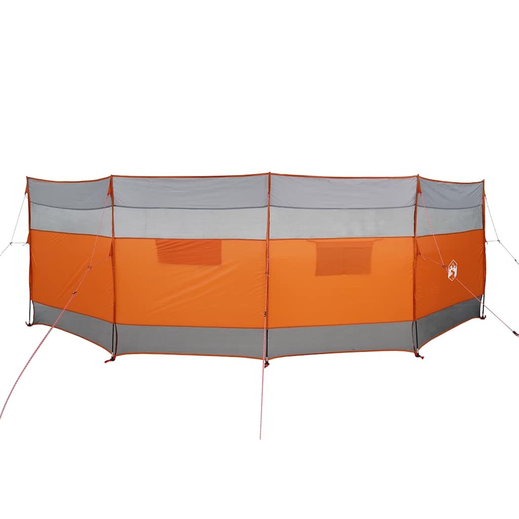 VidaXL parabrisas camping impermeable 510x153 cm gris y naranja