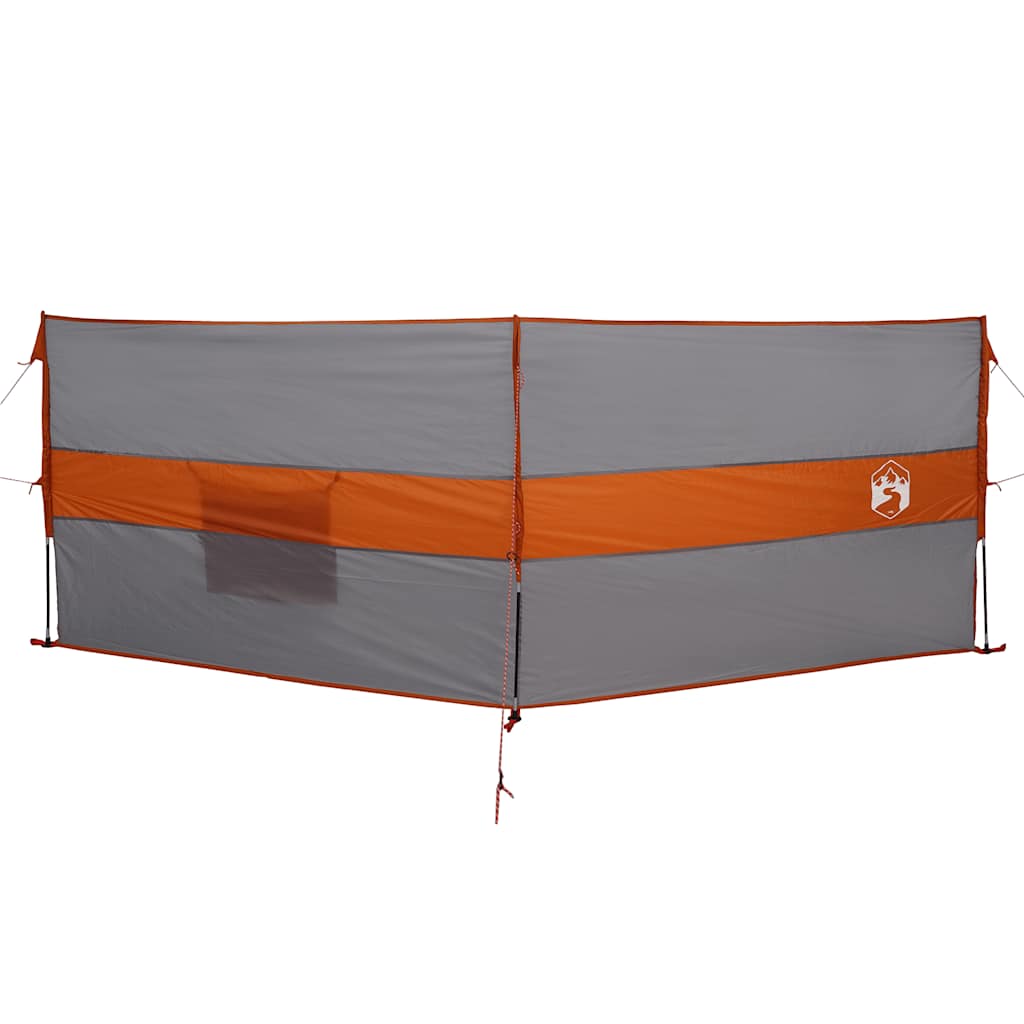 Parabrezza da campeggio Vidaxx impermeabile 344x120 cm grigio e arancione