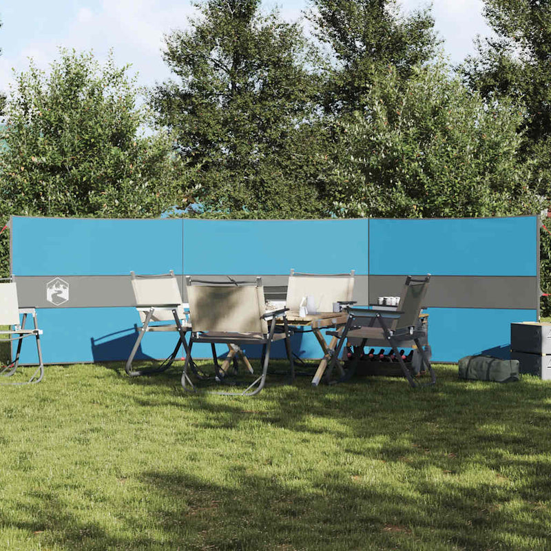 VidaXL parabrezza da campeggio impermeabile 490x123 cm blu