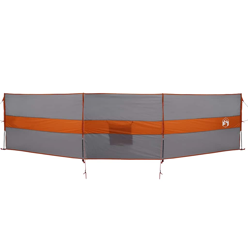 VidaXL windshield camping waterproof 490x123 cm gray and orange