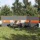 VidaXL windshield camping waterproof 490x123 cm gray and orange