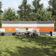 Vidaxx camping windshield waterproof 508x130 cm gray and orange