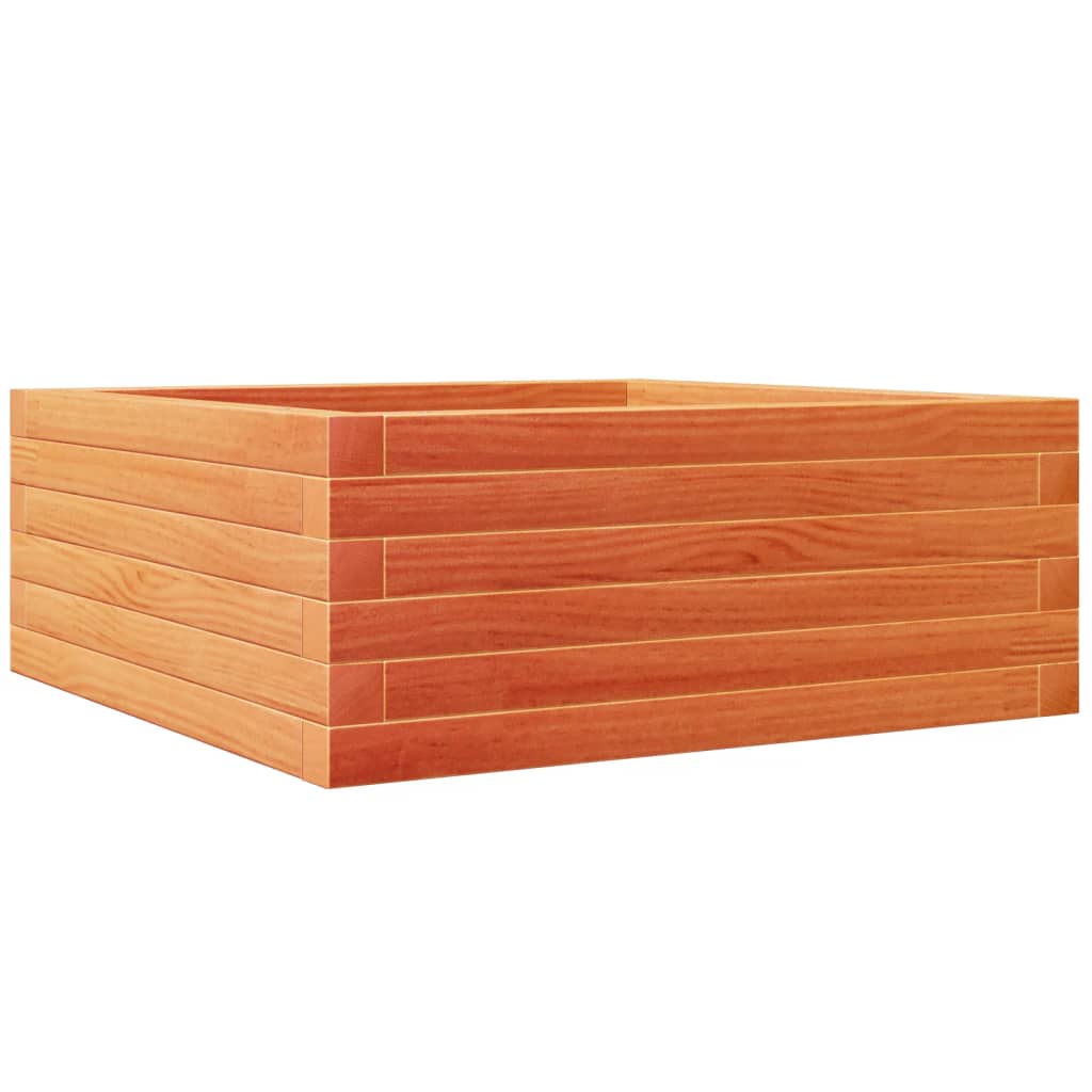Vidaxl Planning Box 60x60x23 cm de pino sólido marrón