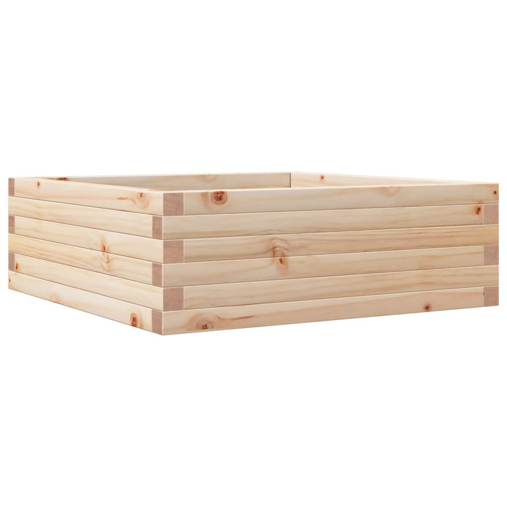 Vidaxl Planning Box 70x70x23 cm de pino sólido