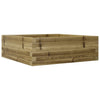 Casella di pianificazione Vidaxl 70x70x23 cm Pine impregnato